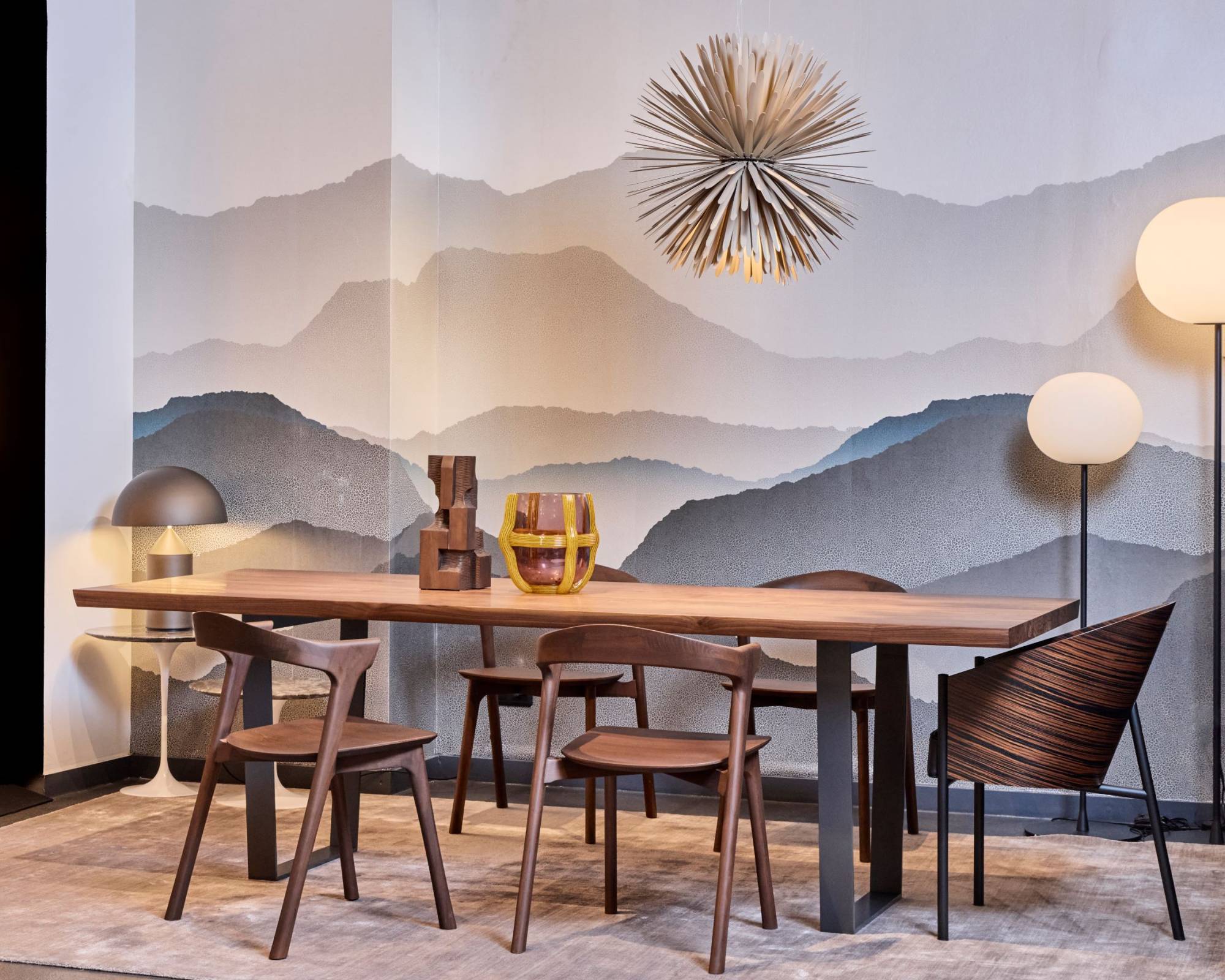 table bois chaises ethnicraft 