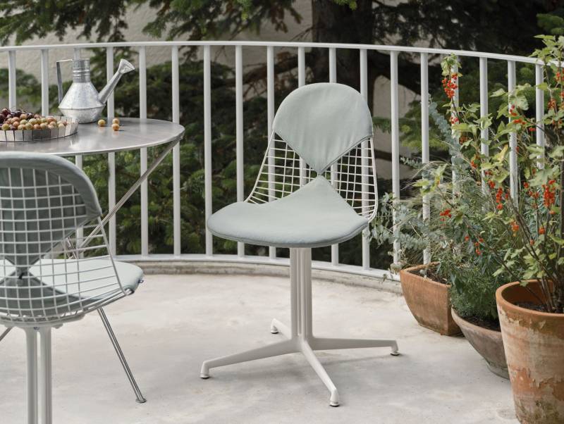 Wire Chair DKL Outdoor avec coussin amovible