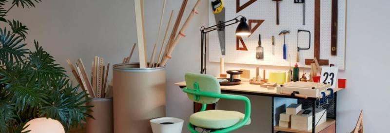 Eames Desk Unit EDU édité par Vitra