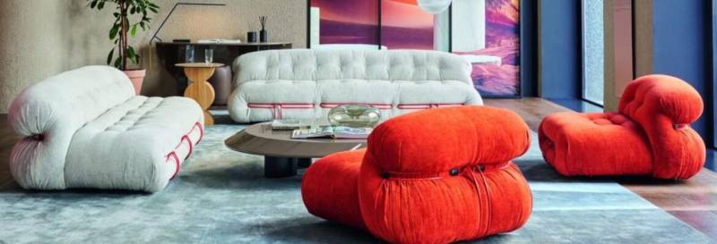 La réédition du canapé Soriana au sein de la collection 2021 de Cassina
