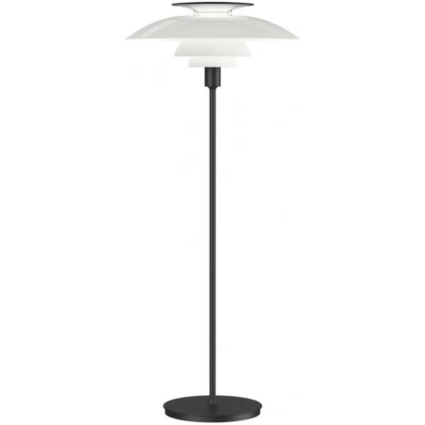 Le lampadaire PH 80 en noir et blanc
