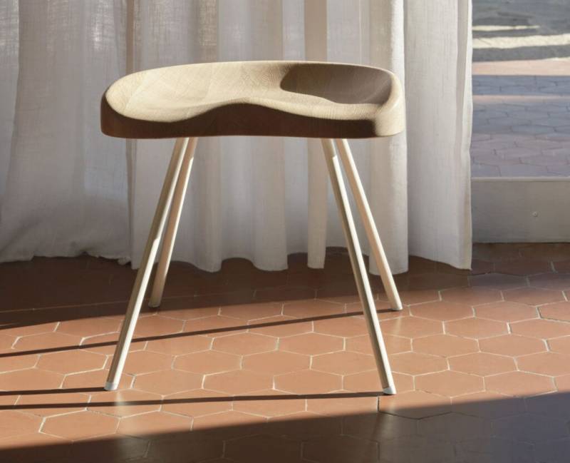 Fauteuil de Salon Cité, Guéridon Bas, Tabouret Métallique Jean Prouvé